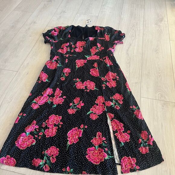 Torrid Tea Length Stretch Challis Sweetheart A-line Dress size 2x - Picture 1 of 11